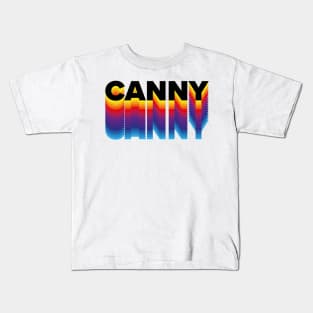 CANNY! Geordie Retro Text Effect Kids T-Shirt